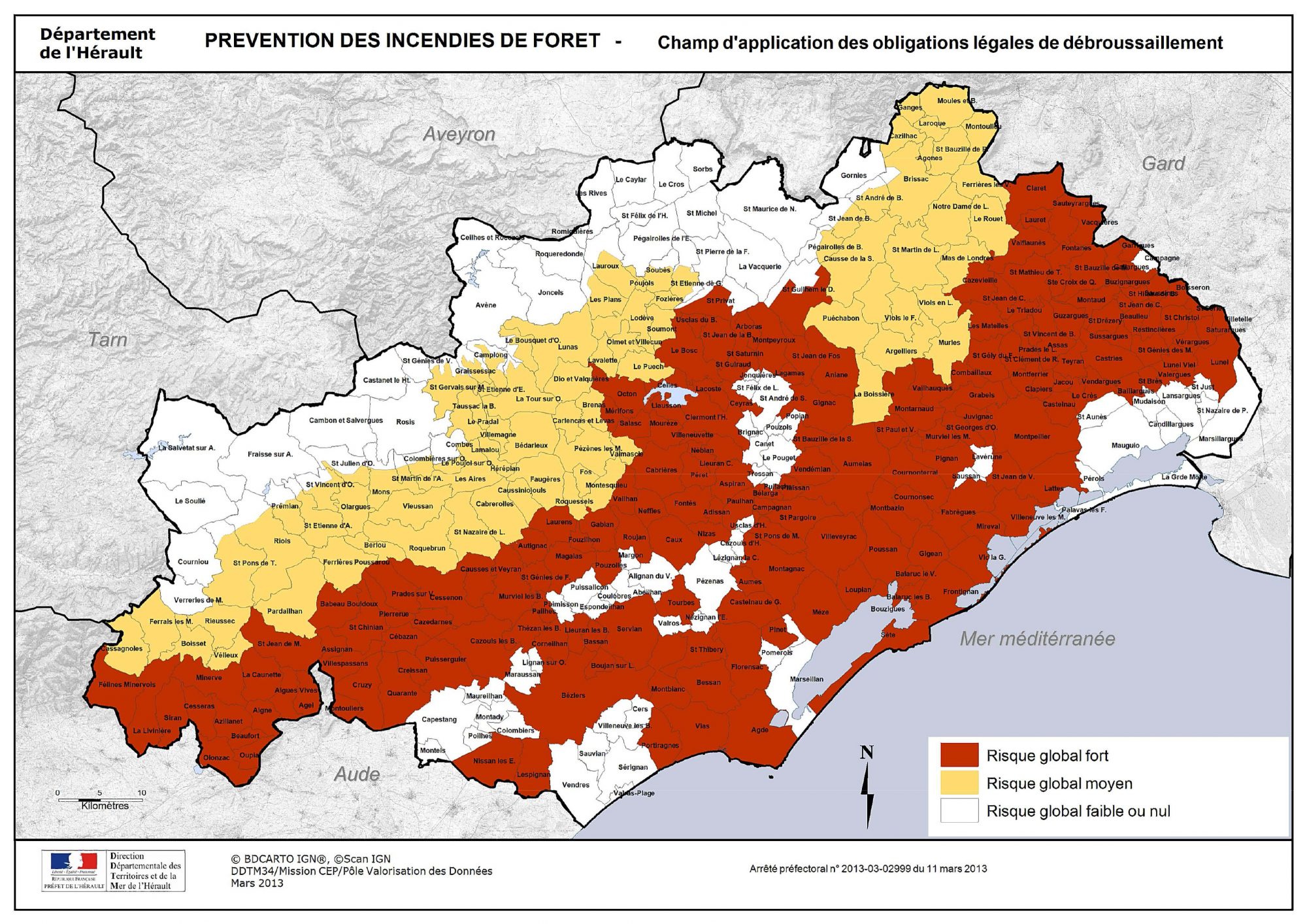 Débroussaillement CARTE Héraut